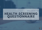 COVID-19 Health Screening Questionnaire