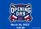 Opening Day 2022 on March 26!